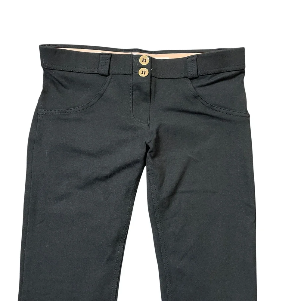 Freddy Small (4)‎ Black Skinny Pants Cotton Blend Zipper Closure